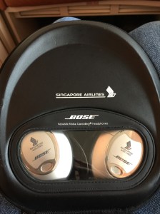 Bose active noise cancelling headset - definitely my favourite