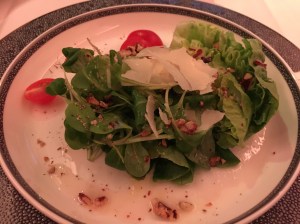 Third course - salad, nothing special