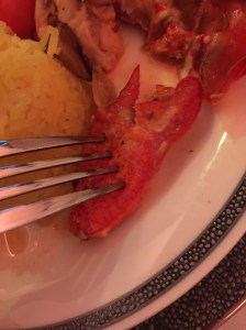 One big lobster claw