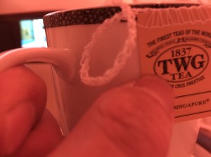 A cup of TWG Paris-Singapore brew