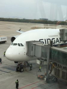 One final view of the 'Whale Jet' before leaving