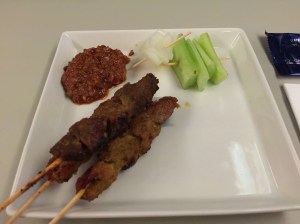 Satay - I should have asked for more ! .. and more gravy please?