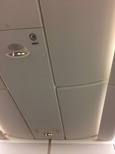 No overhead bins